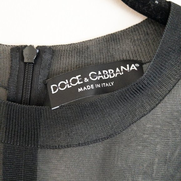 Dolce & Gabbana Sheer Black Pullover Top - Picture 5 of 10